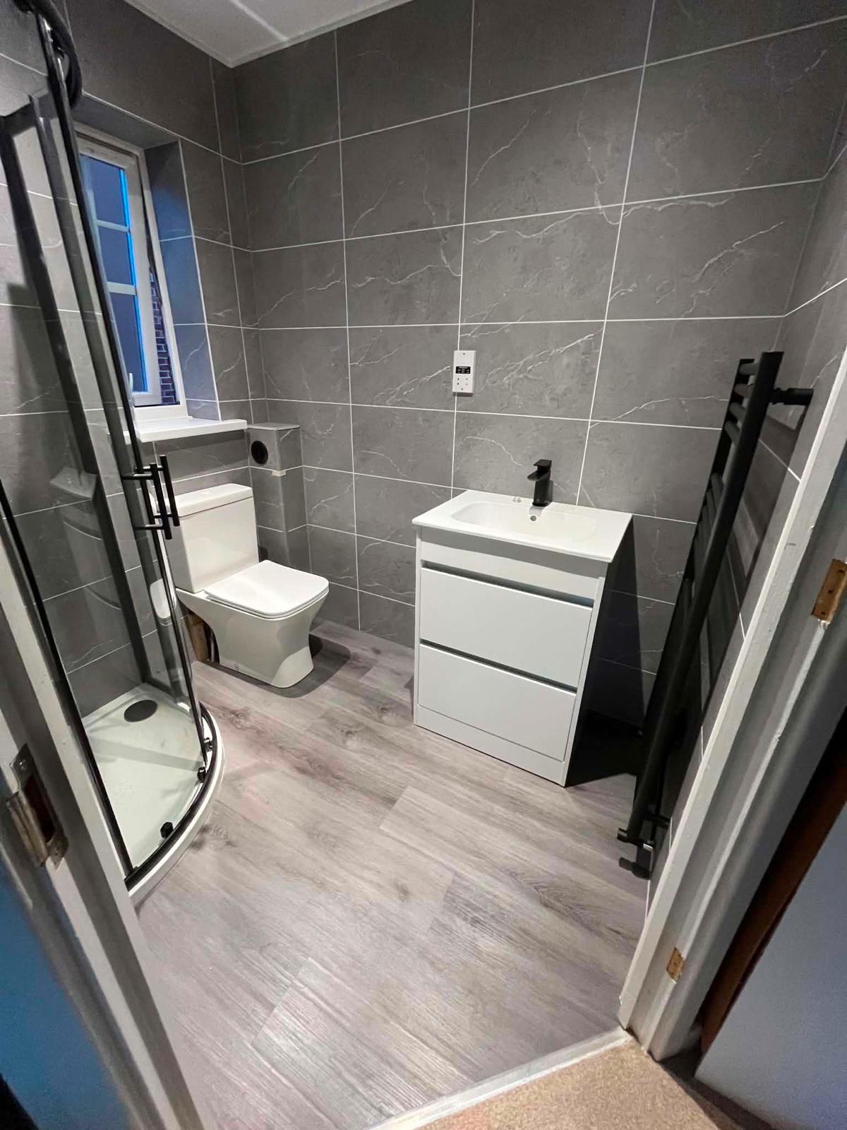 shower room grey black newcastle
